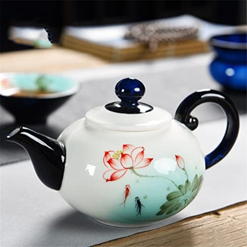 Sdfgh pintado à mão Xishi kung fu fu pequeno bule de maconha de cerâmica de bule de chá único conjunto de chá doméstico