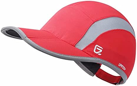 Gadiemkensd reflexivo dobrável chapéu externo design não estruturado upf 50+ chapéus esportivos de proteção solar para mulheres e mensagens