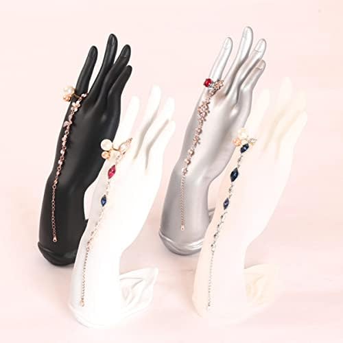 Cabilock Jewelry Organizer Stand fêmea mannequim Hands Stand Stand Ring Ring Bracelet colar Display Hand Model