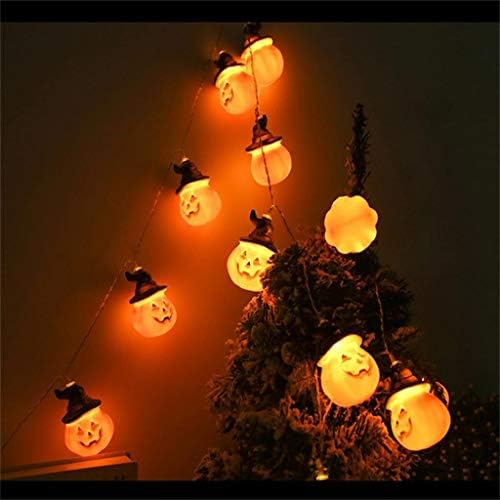 N85DZQ Halloween Luzes de abóbora Luzes de cordas LED Decoração de Halloween