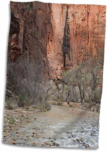 3drose cachoeira, Templo de Sinawava, Zion NP, Utah - US45 CHA0202 - Chuck. - Toalhas