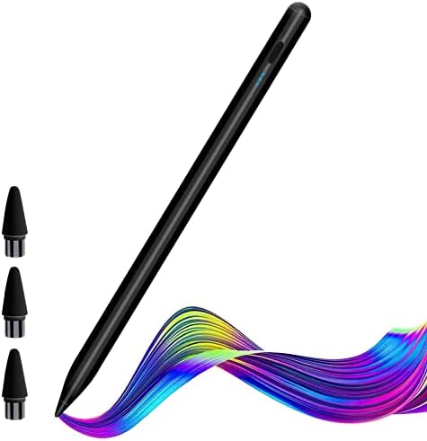 Caneta de caneta para iPad 9/10 Geração com rejeição de palma/carga mais rápida, molicar ipad lápis compatível com 2018-2023 apple ipad ar 3/4/5 gen, ipad 6/7/9/9/10, ipad mini 5/6, iPad Pro 11 /12.9 2-6º