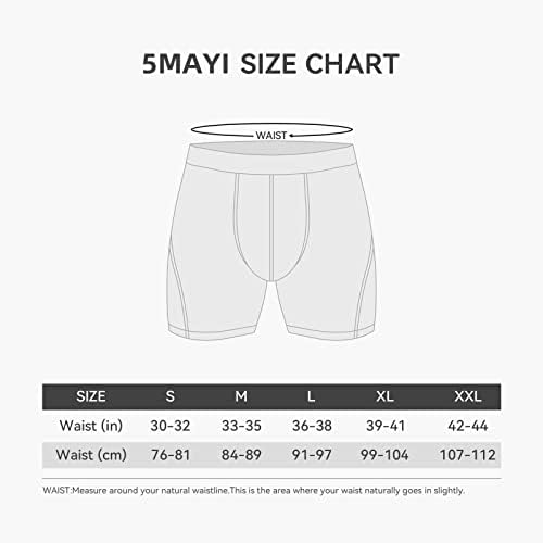 5Mayi Men's Underwear Boxer Briefs Cotton Long Long Boxer Briefs Underwear Men Pack S M L XL XXL