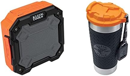 Klein Tools Aepjs3 Bluetooth 4.2 Alto-falante, com ímã e gancho e 55580 Tumbler de aço inoxidável