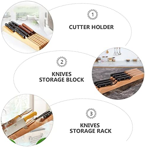 Bestonzon 1pc mais madeira e afinciza rack de cutleria de estilos de estilos de estilos de gaveta de gaveta
