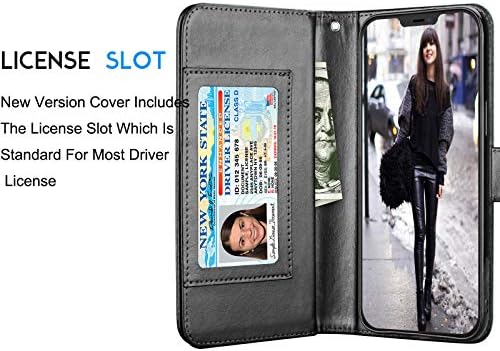 Caso da carteira tekcoo para iPhone 12 Pro Max 2020 Id ID de luxo Caixa de crédito Slots de cartão de