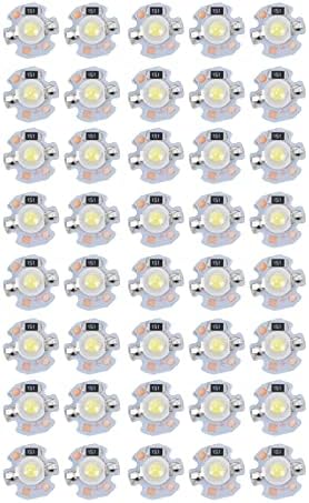 ZRQYHN 40PCS LED lâmpada lâmpada lâmpada Base de alumínio Luz branca/luz quente Consumo de baixa potência para lanternas Farolas 1W 24V 16mm/0.6in