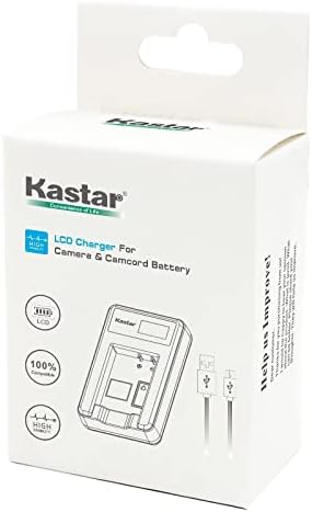 KASTAR BP-511A LED2 Carregador de bateria USB compatível com Canon DM-MV30 MV30 MV30I, DM-MV100 MV100I MV100X MV100XI,
