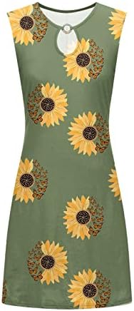 Vestidos de verão para mulheres Casual Hollow Out Vestido floral de decote em V 2023 camisas de