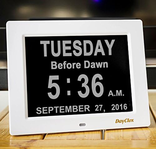 DayClox Atualizou o relógio do dia do calendário digital com 5 ciclos: manhã, tarde, noite, noite e antes do