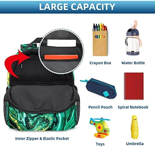 Mochila laptop VBFOFBV, mochila elegante de mochila de mochila casual bolsa de ombro para homens, Modern Art Turqueise Marble Pattern