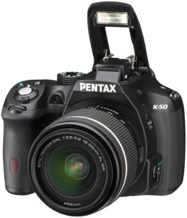 Kit de câmera SLR digital Pentax K-50 16MP com lentes WR de 18-55mm WR F3.5-5.6 e 50-200mm WR