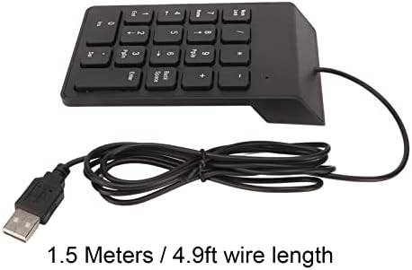 Número Pad 18 Teclas, Numpad mecânico, Mini -teclado numérico para laptop para computadores de computadores,