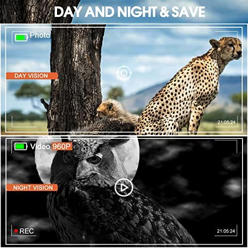 Óculos de visão noturna, binóculos de visão noturna gamsod para adultos, óculos de infravermelho com Take HD Photo & Video na escuridão total para caça, observação da vida selvagem, vigilância