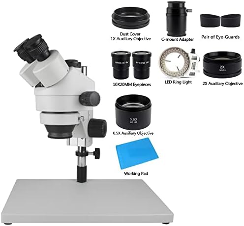 Acessórios para microscópio 3.5x 90x simul-focal zoom trinocular microscópio estéreo industrial 38mp 1080p HDMI Camera Labor