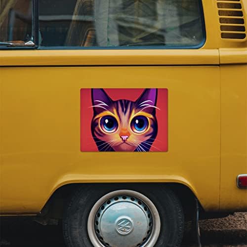 Ímã de carro de gato kawaii 2 PCs - ímã de carro fofo - adesivo de obra de arte