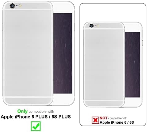 Cadorabo Temperado Glass Compatível com Apple iPhone 6 Plus / 6s Plus em alta transparência - Proteção da tela