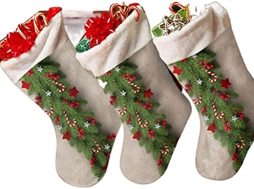 WXBDD Árvore de Natal Pinheiro A agulhas Candy Bow meias de Natal Decorações de Natal para Casa Sacos de Gift