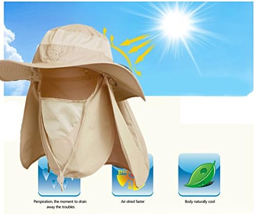 DDYOUTDOOR ™ 07-281 Moda de verão ao ar livre Protecção solar Cap de pescoço Facle Face Hat Wide Brim