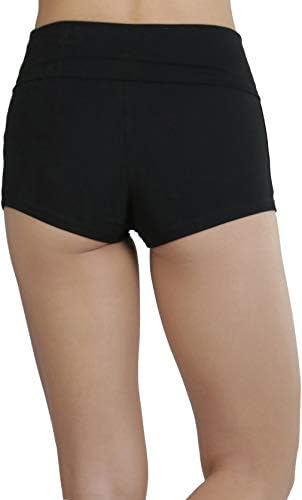 ToBeinstyle Women Women's Wide Band Rollover Shorts