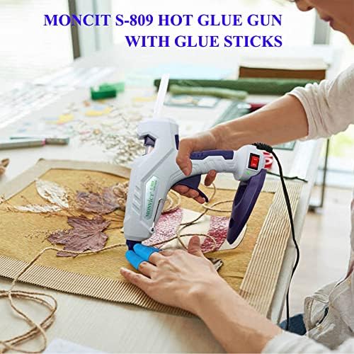 Monvict Hot Glue Sticks, pacote de 50 6 de 0,43 de diâmetro de diâmetro de tamanho quente cola de pistola de