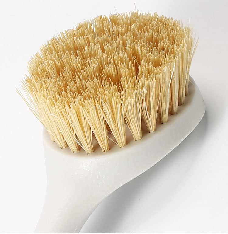 Escova de panela de madeira, madeira de bambu e fibra de cerdas naturais lavando escovas de lavagem para