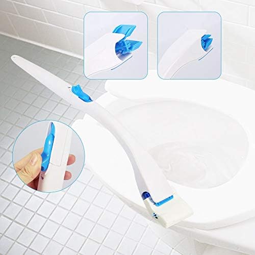 Escova de higiênico, limpeza descartável Limpeza de algodão lavador de vaso sanitário longa higiênico vara de