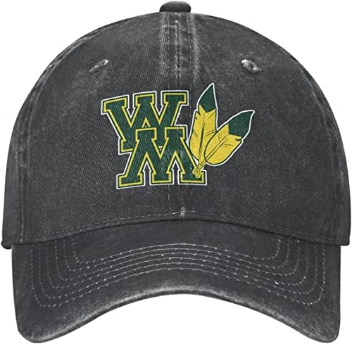 College of William e Mary Logo Hat Hat Ajustável Base de beisebol Codão de cowboy, moda para homem