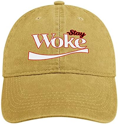 Stay woke unissex ajustável jeans de jeans casquette cap boné chapéu de beisebol para viagens esportivas