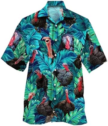 Camisa havaiana de frango tropical mass