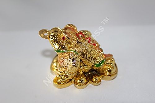 Mini Oriental Golden Resin Feng Shui Riqueza Lucky Money Fropo Soad em Coins Gold Ingots