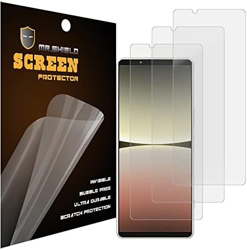 Mr.Shield [3-Pack] projetado para Sony Xperia 5 IV Premium Clear Screen Protector