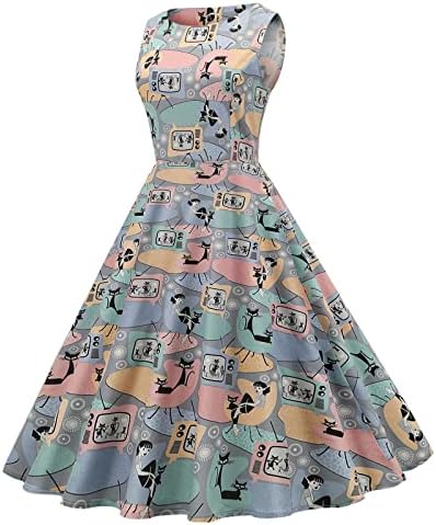 Vestido de chá vintage dos anos 50, vestido de baile dos anos 60, vestido de coquetel vintage de festa
