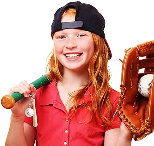 16 peças mini chaveiro de beisebol com morcego de madeira para esportes em equipe de festas de festas