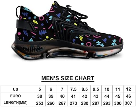 WeedKeycatcat 80s 90s Neon Bright Men's Athletic Road Shoes Running Comfort Breathable Non Slip Work Sport Trainer