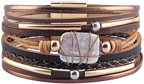 Azora Womens Leather Bracelet Bracelet Bracelets Pearl Bracelets Gorda