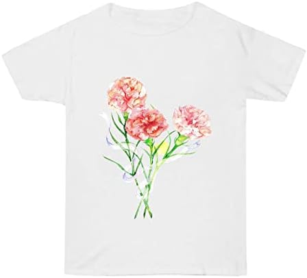 Média Mãe Camisa do Dia das Mães Camisetas Graphic T para mulheres Top de panorama de manga curta