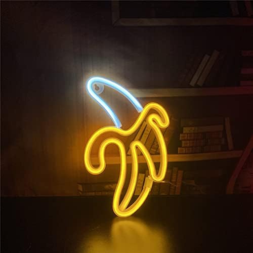 Qiaofei led banana neon sinal luz