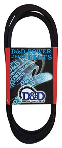 D&D PowerDrive 9R1195 Corrente de substituição padrão métrica, seção transversal de correia 3L, 47 de comprimento, borracha