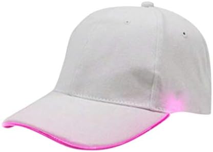 Capéu de festa Clube de beisebol Hip-Hop Capace iluminada LED Racks de chapéu de brilho ajustáveis