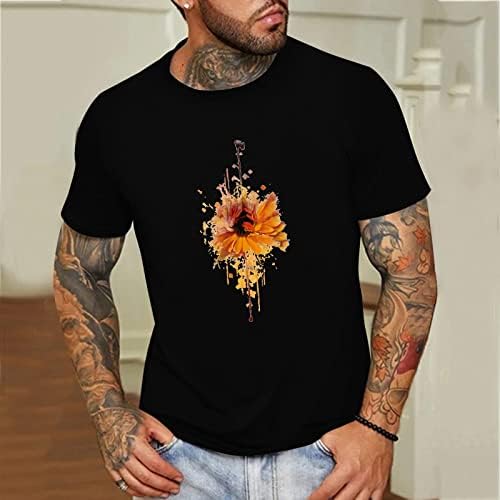 Camisetas de manga curta do ubst masculino, 2022 Novo verão de impressão gráfica de verão, camiseta casual da