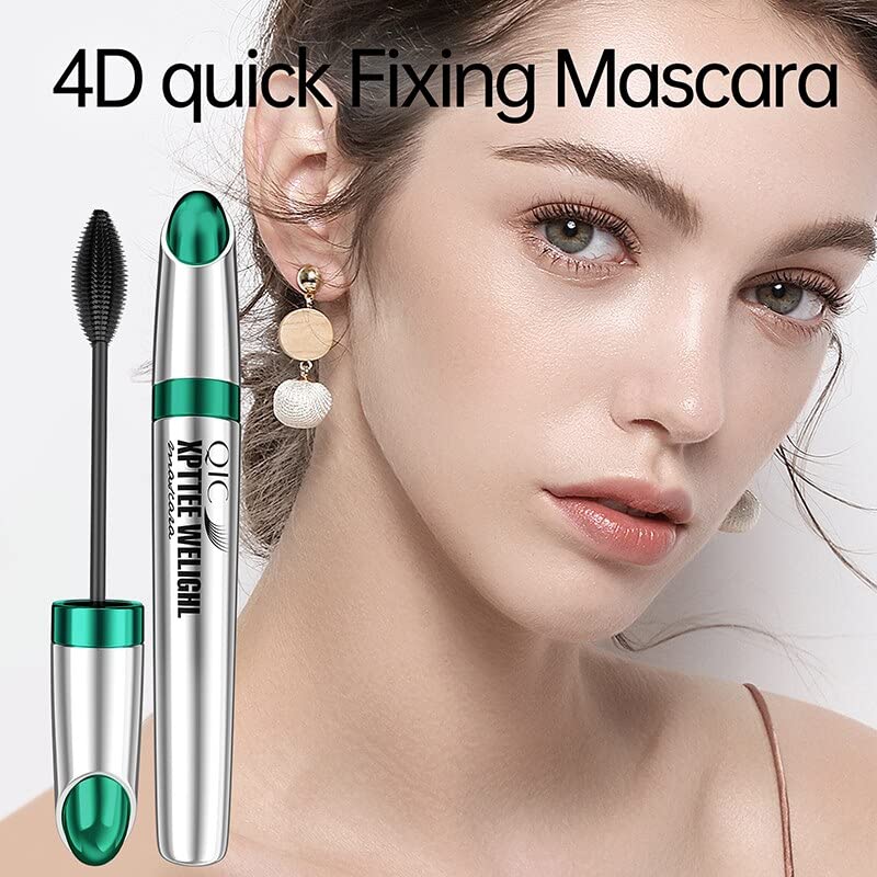 Qic verde rímel e olho maquiagem q834 ferramentas de maquiagem para iniciantes rímel rímel fino e grossa composição