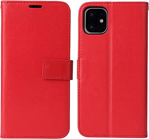 Ahgdda Flip Case para iPhone 13 mini/13/13 Pro/13 Pro Max, Genuine Leather Cartter Caset Slots Kickstand TPU