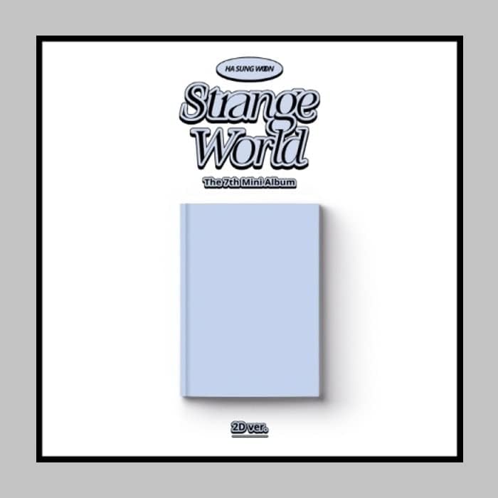 Ha Sungwoon Strange World 7th Mini Álbum CD+Poster+Photobook+Lyricbook Dobed LyricBook+Secon Stick+PhotoCard+Scratchcard+Poster