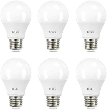 Lâmpada LED de LinkInd A19, lâmpadas equivalentes de 60w, lâmpadas brancas quentes de 9w 3000k, 800