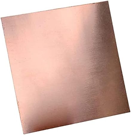Placa de latão HAOKTSB Folha de cobre pura Folha de cobre metais de percisão Captura de metal de bronze 100mmx150mm/4x6inch, 1 PCS Placa de latão Metal Cobper Foil